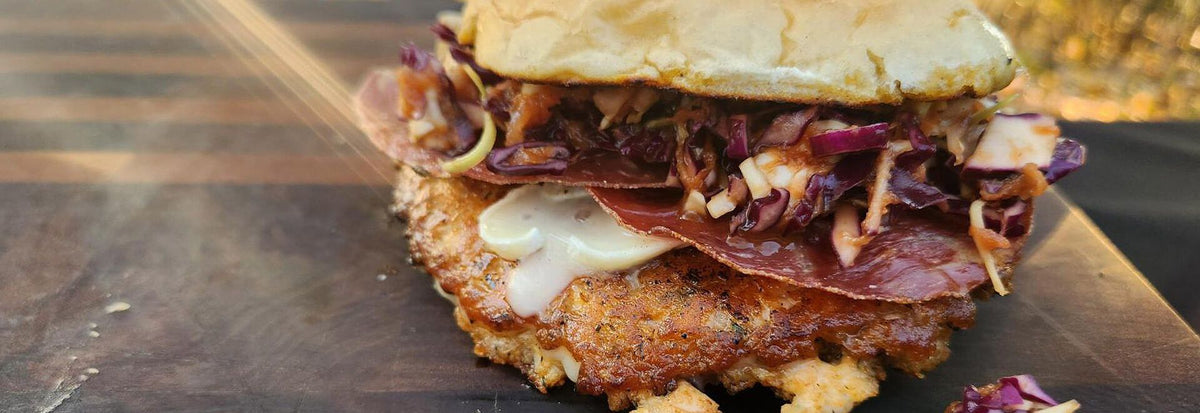Smash burger de saumon à la sauce asiatique Doyon Després