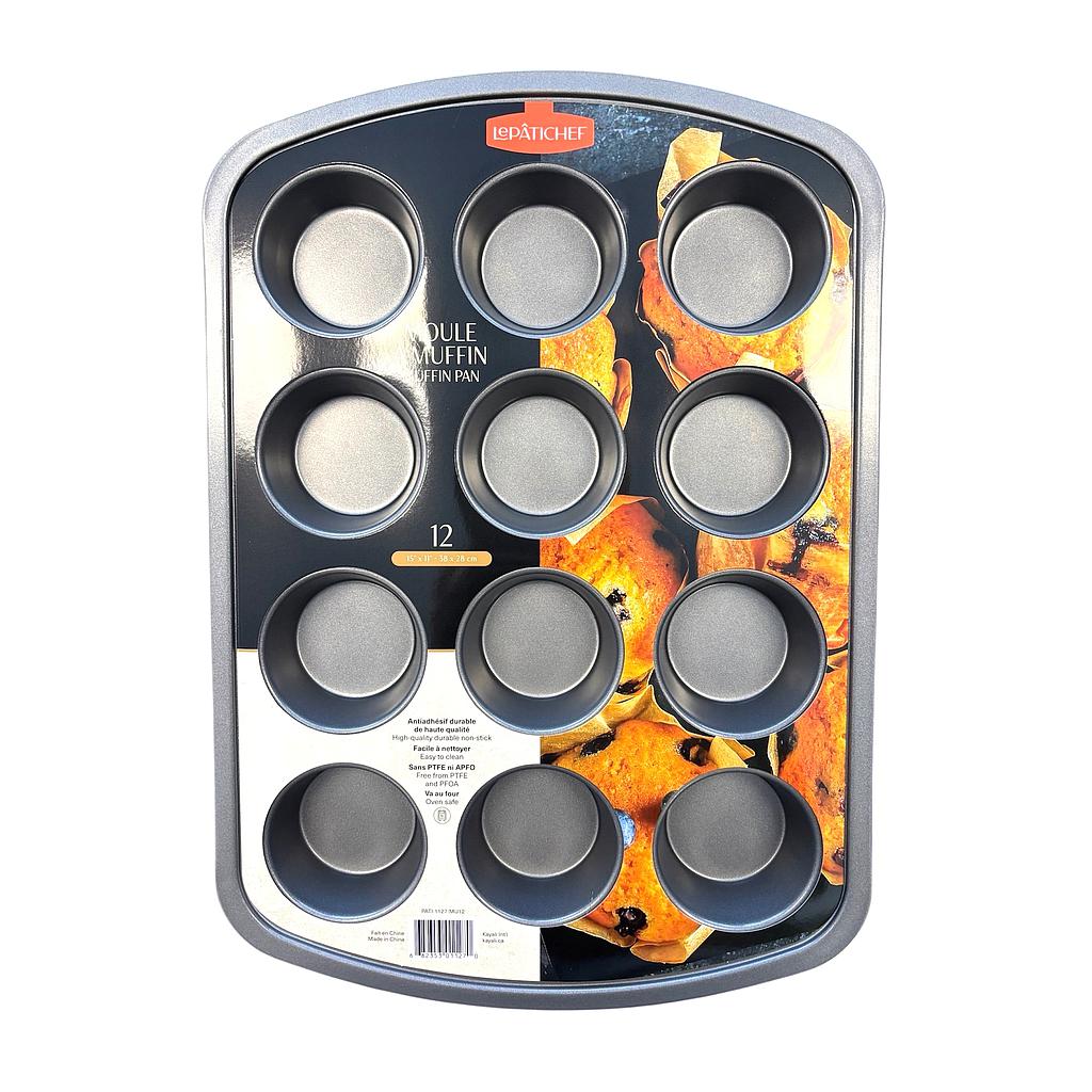 Moule à 12 muffins antiadhésif