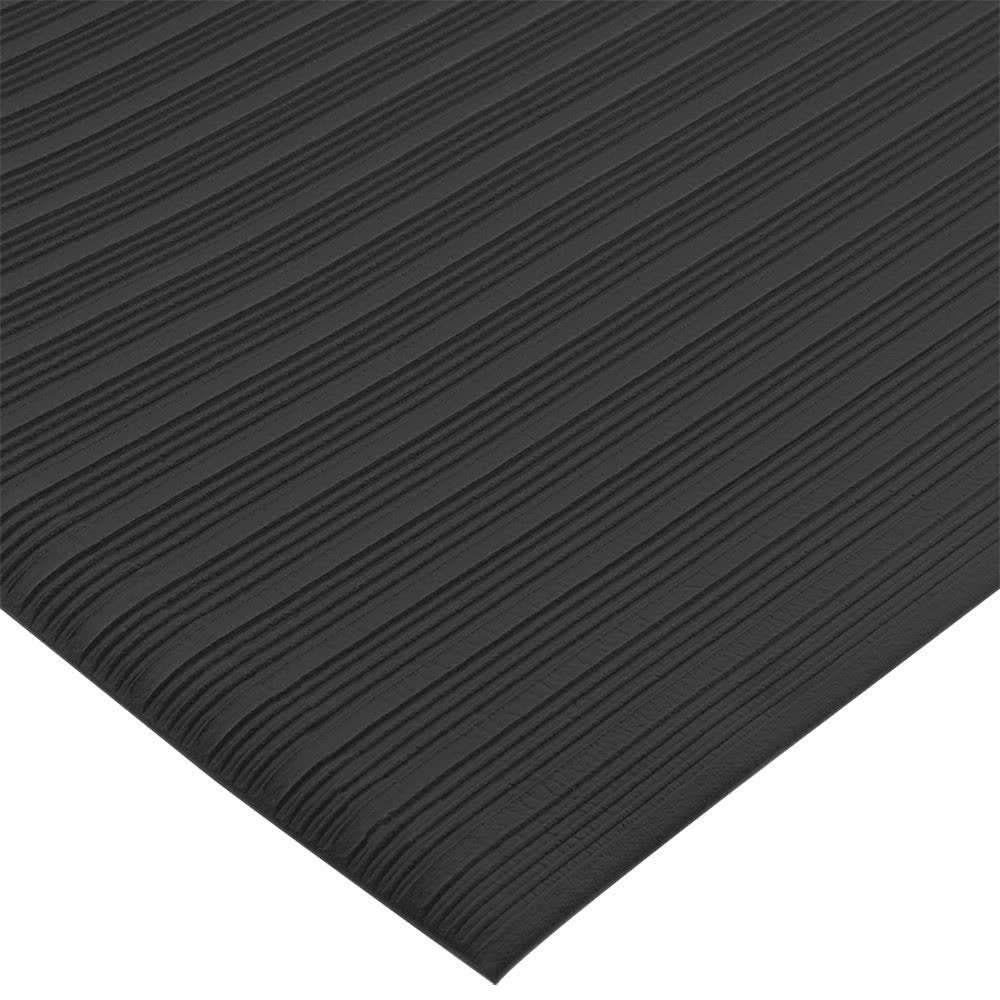 Tapis anti-fatigue en vinyle 36" - Noir (vendu au pied)