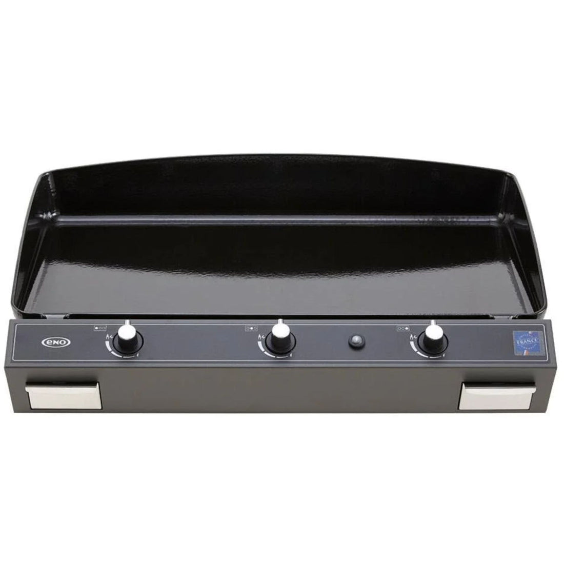 Plancha à trois brûleurs au gaz propane Bergerac - Gris cargo