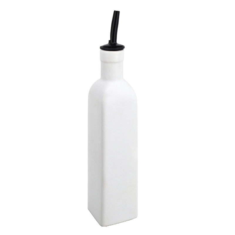 Bouteille d'huile / vinaigre 475 ml - Blanc mat