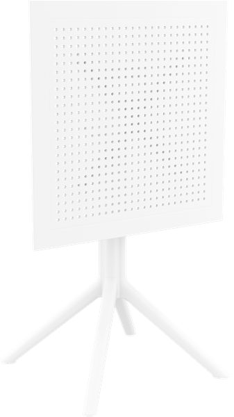 Table en résine carrée pliante Sky 24" - Blanc