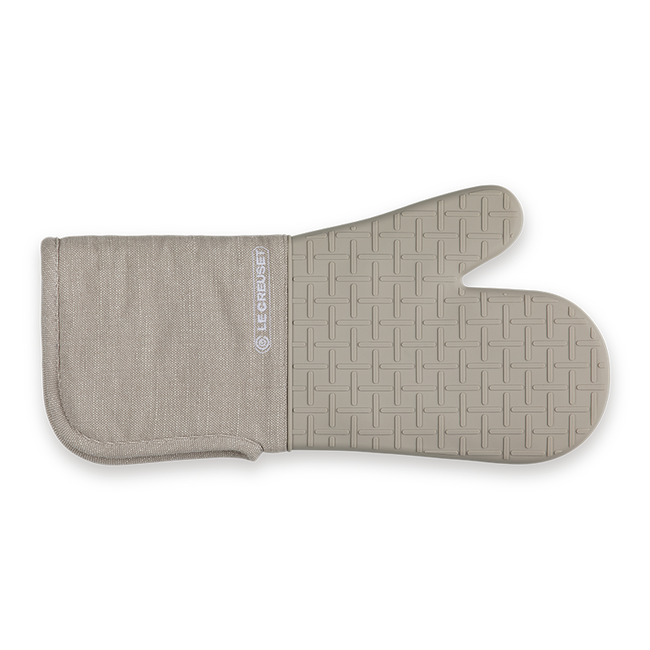 Mitaine de four en coton et en silicone 15" - Sable