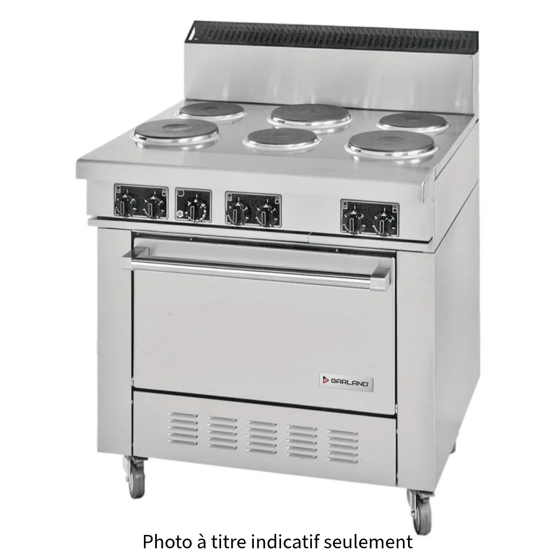 Cuisinière électrique à 4 brûleurs scellés et 1 plaque à frire 12" - 36"