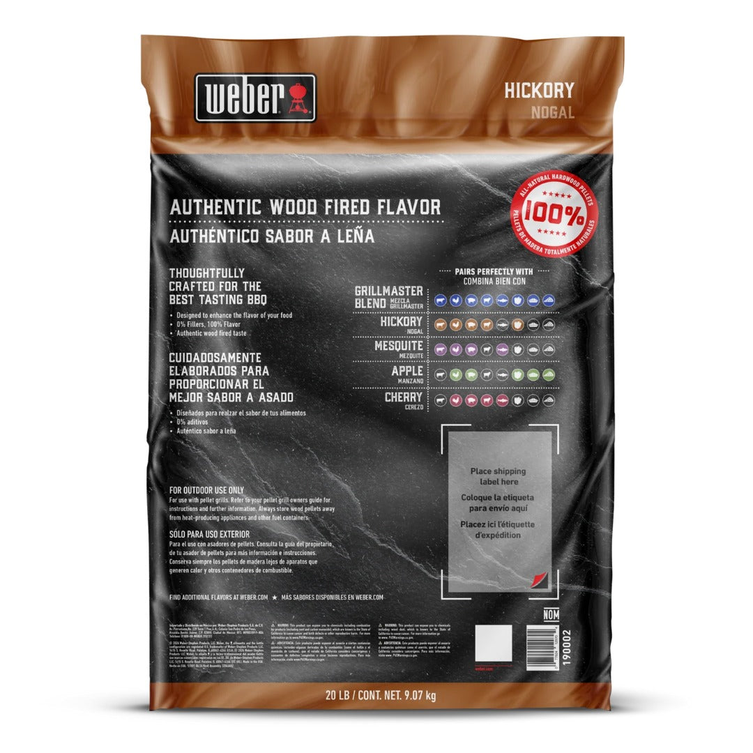 Granules de bois du naturel de hickory - 20 lb