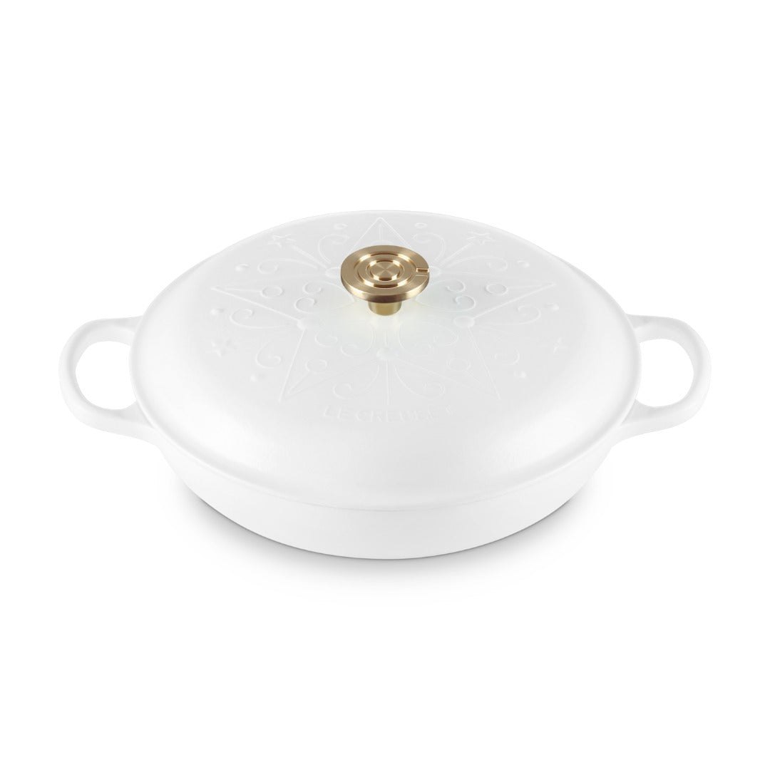 Braisière en fonte émaillée 3,5 L – Collection L’Étoile – Coton