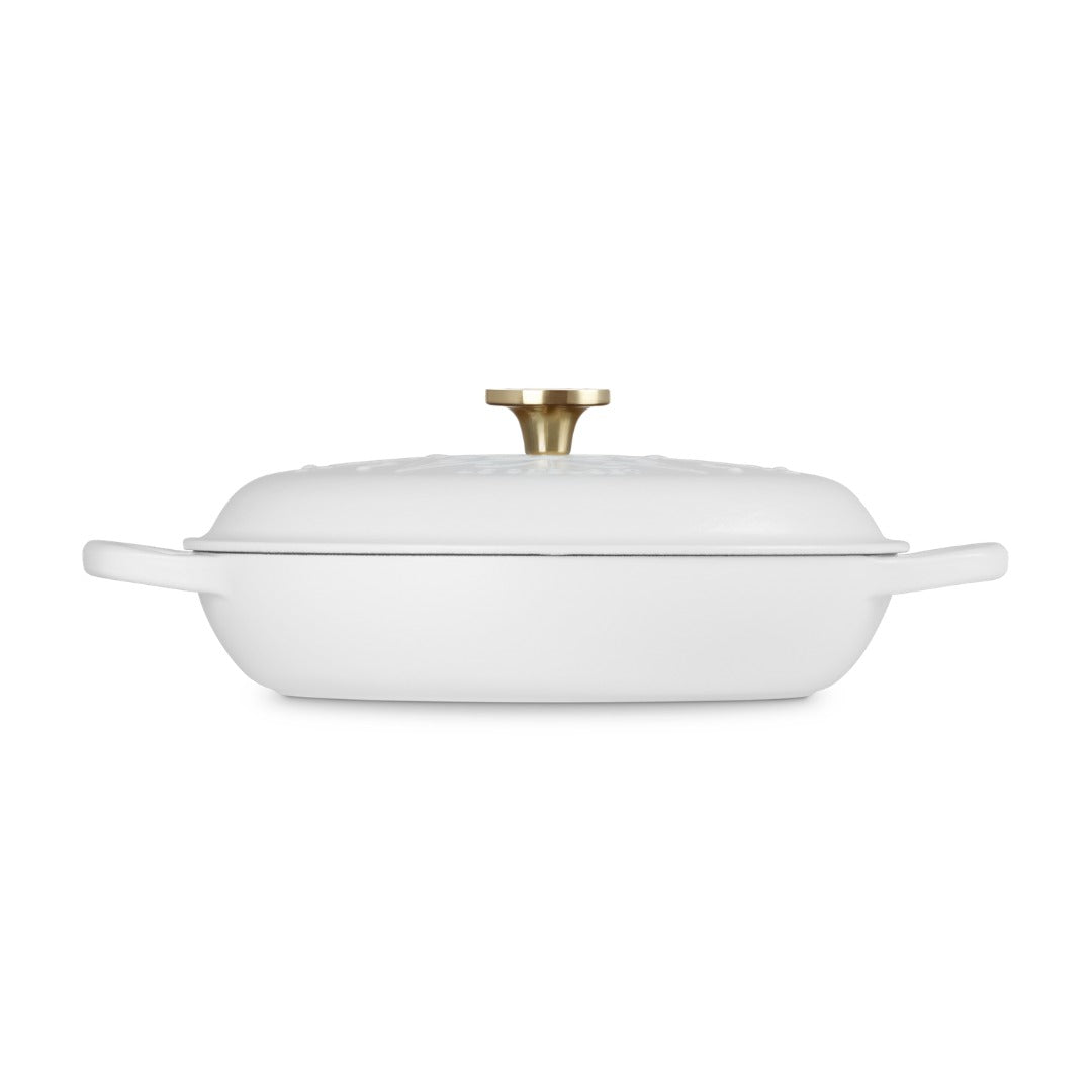 Braisière en fonte émaillée 3,5 L – Collection L’Étoile – Coton