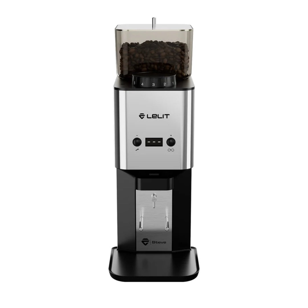 Moulin à café Steve PM20 - Acier inoxydable poli