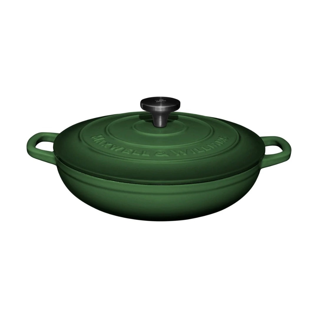 Braisière en fonte 3 L avec couvercle - Vert
