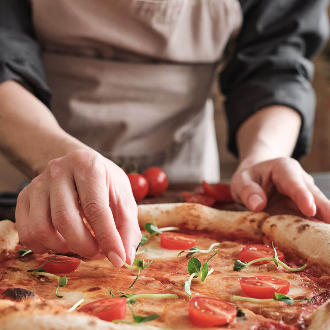 La confection des pizzas