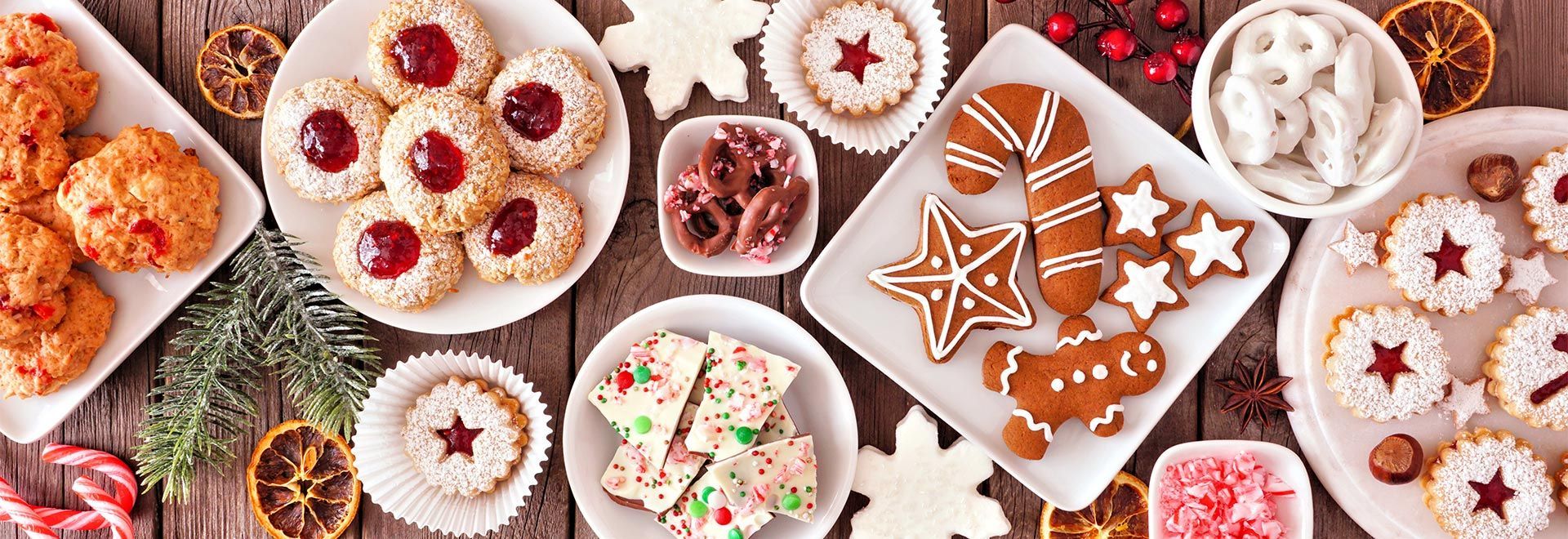 Sélection de produits pour la confection de desserts des fêtes