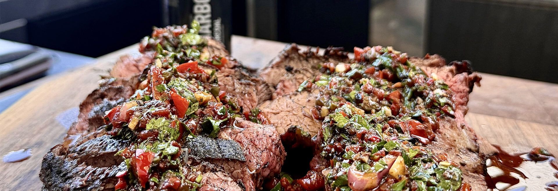 Tri Tip with Red Chimichurri