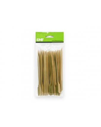 Bâtonnets à tête plate en bambou 9,5"