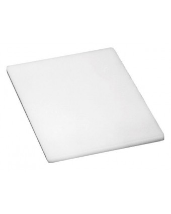 Planche à découper en polyéthylène 18" x 12" - Blanc