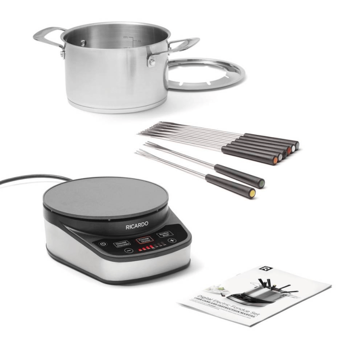 Stainless Steel Electric Fondue Set
