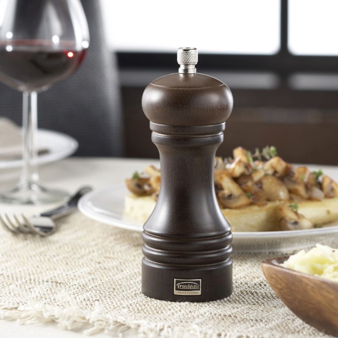 6" Professional Pepper Mill - Brown