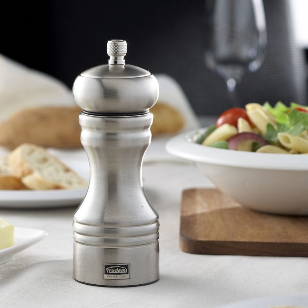 6" Professional Pepper Mill - Stainless Steel