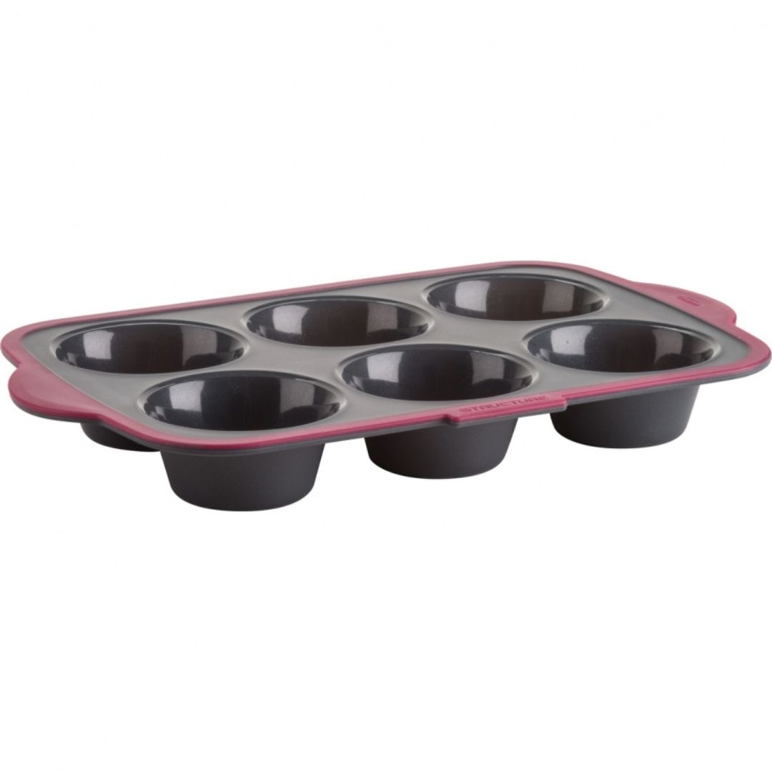 Structure Silicone Six Muffin Pan