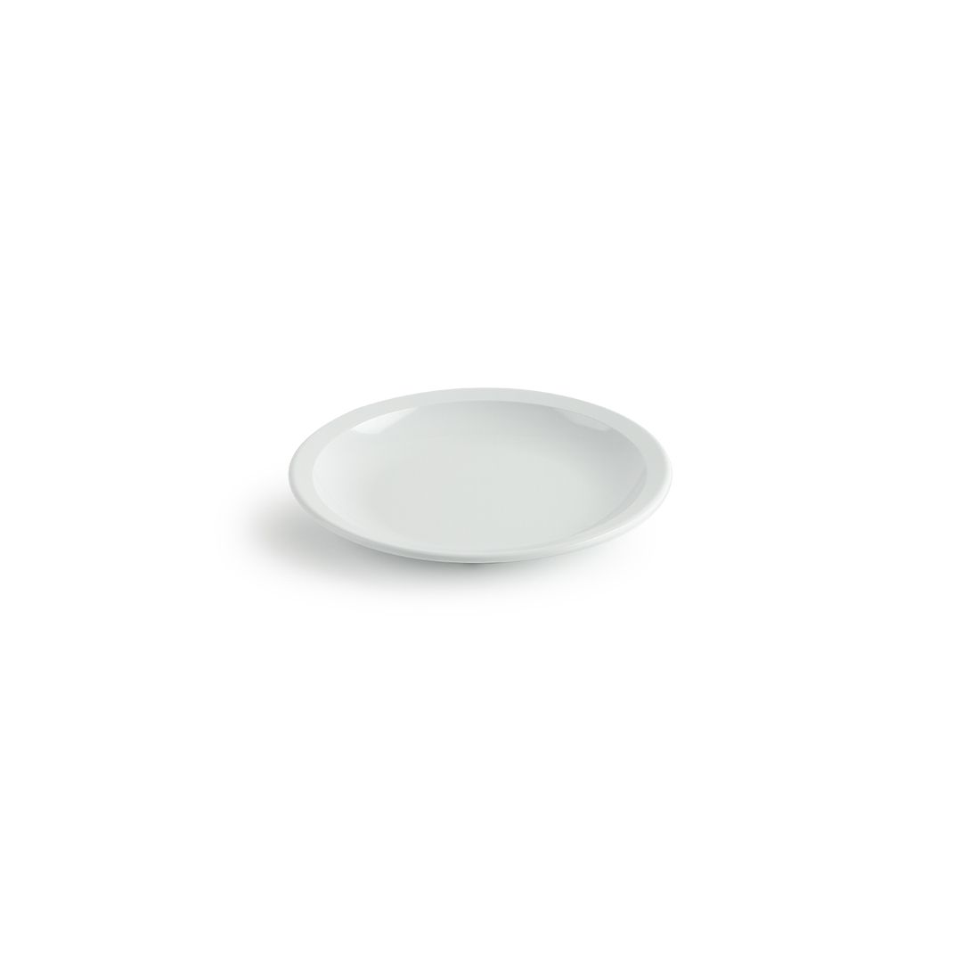 7" Round Melamine Plate - Miralyn White