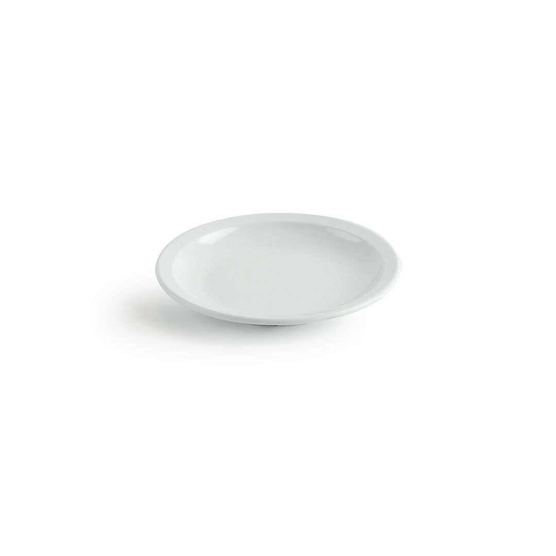 Assiette ronde en mélamine 5,5" - Miralyn blanc