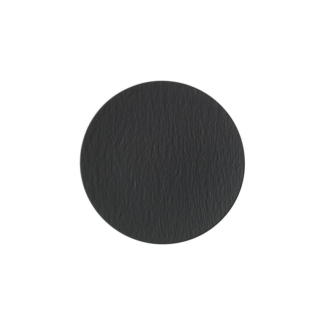 Assiette ronde 12,5" - Manufacture Rock gris-noir