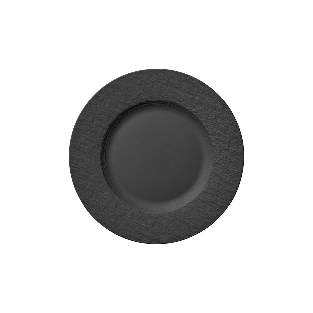Assiette ronde 10,5" - Manufacture Rock gris-noir