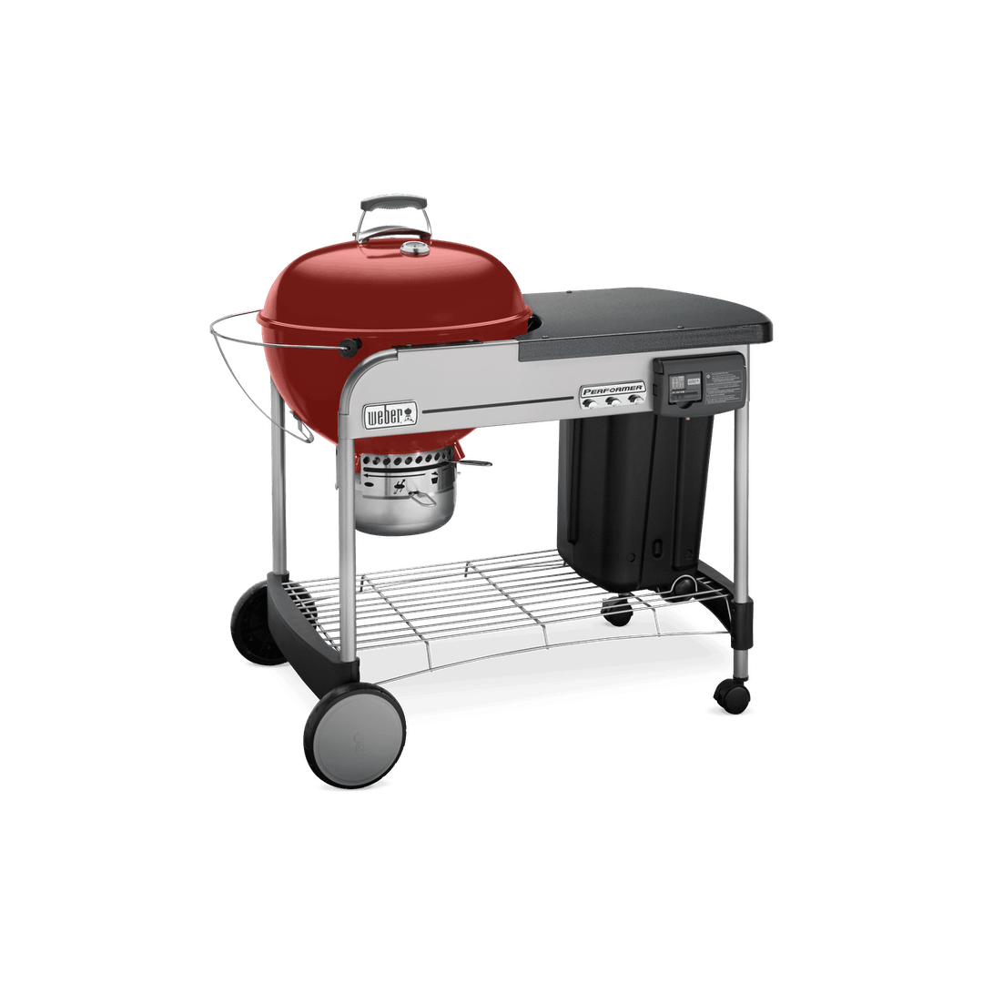 22" Performer Deluxe Charcoal Grill - Red