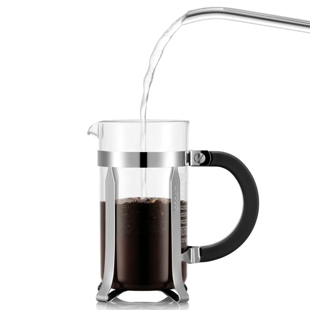 Chambord 3-Cup Glass French Press Coffee Maker - Chrome