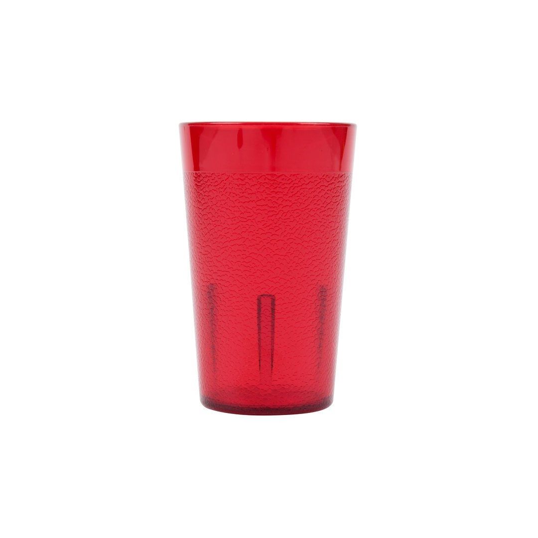 20 oz Tumbler Red Plastic Glass