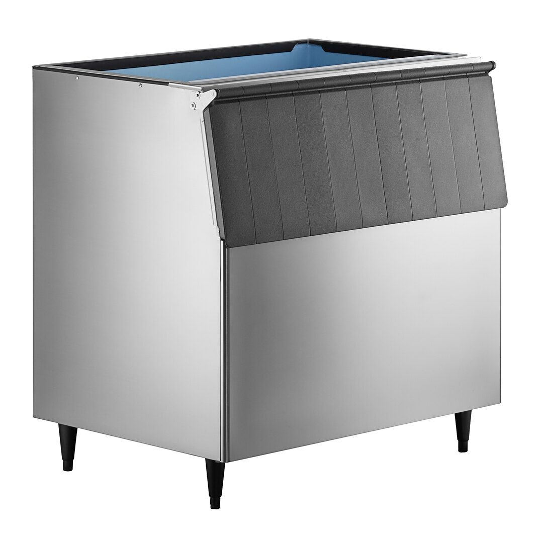 48" Ice Storage Bin with Stainless Steel Finish - 800 lb