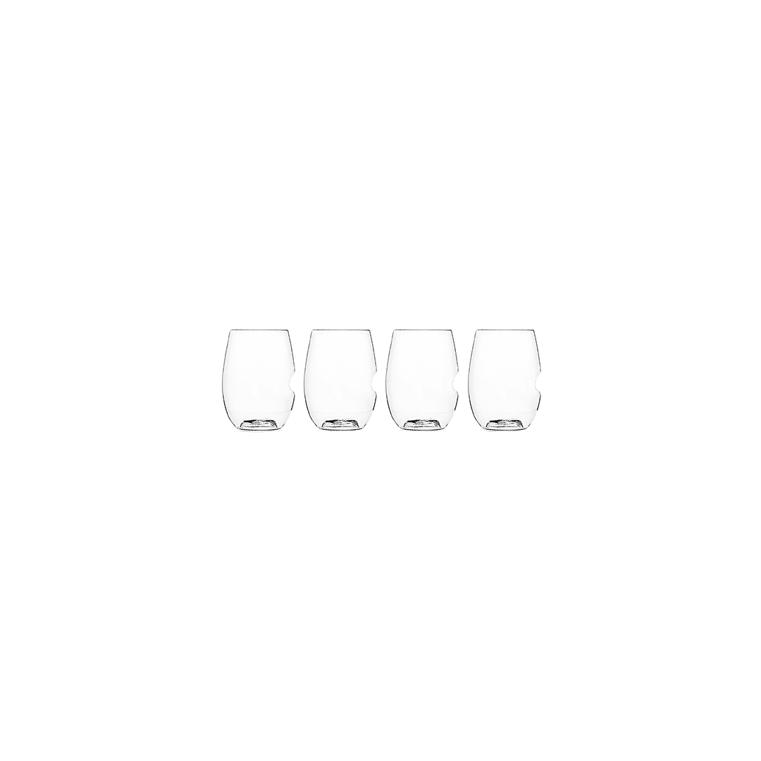 Set of Four 16 oz Plastic Wine Glasses