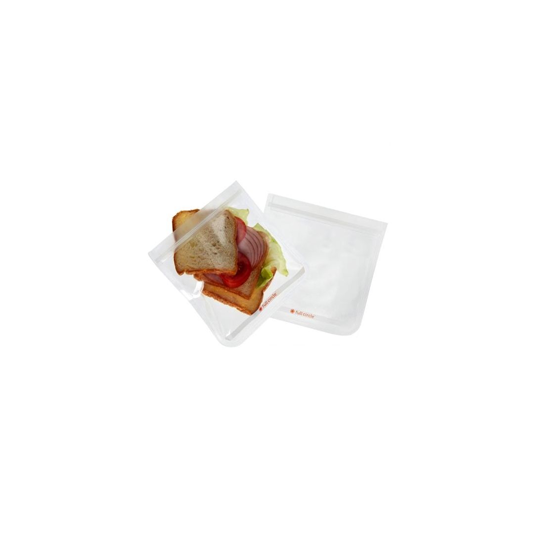 Sacs à sandwich en plastique réutilisables Ziptuck