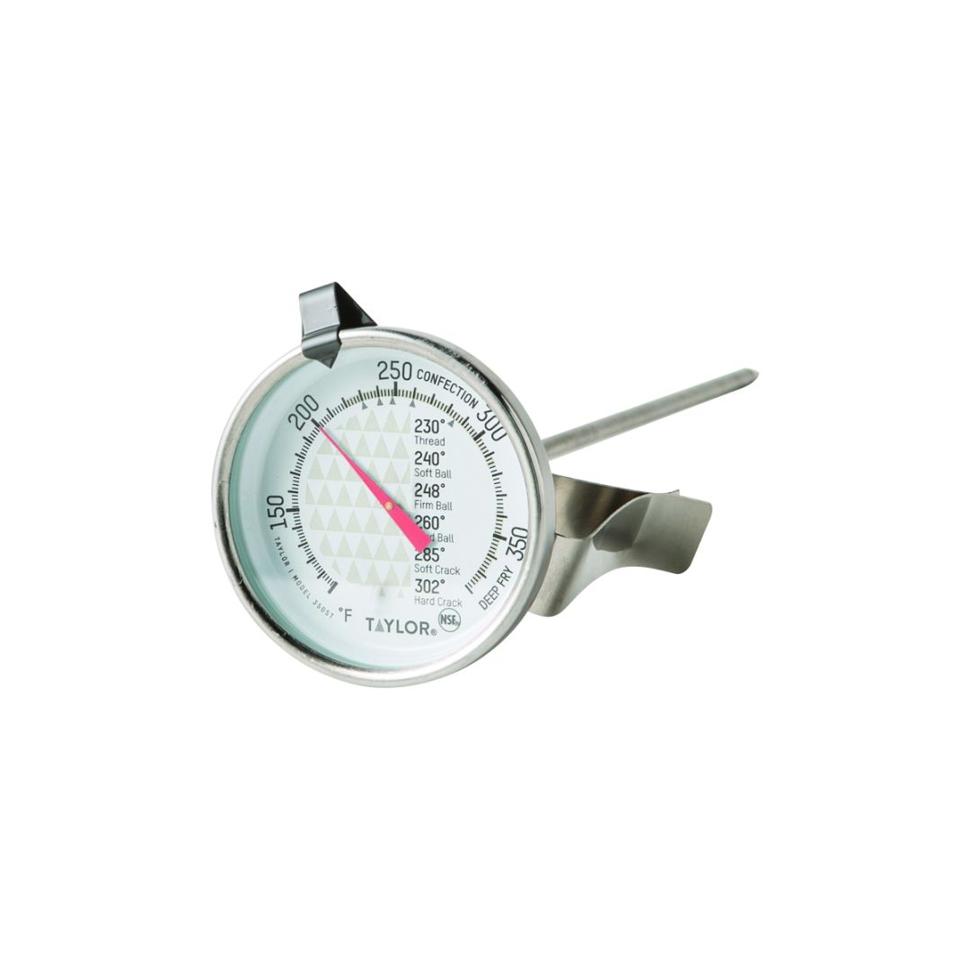 Thermomètre à bonbon et à friture à cadran (100°F à 380°F)