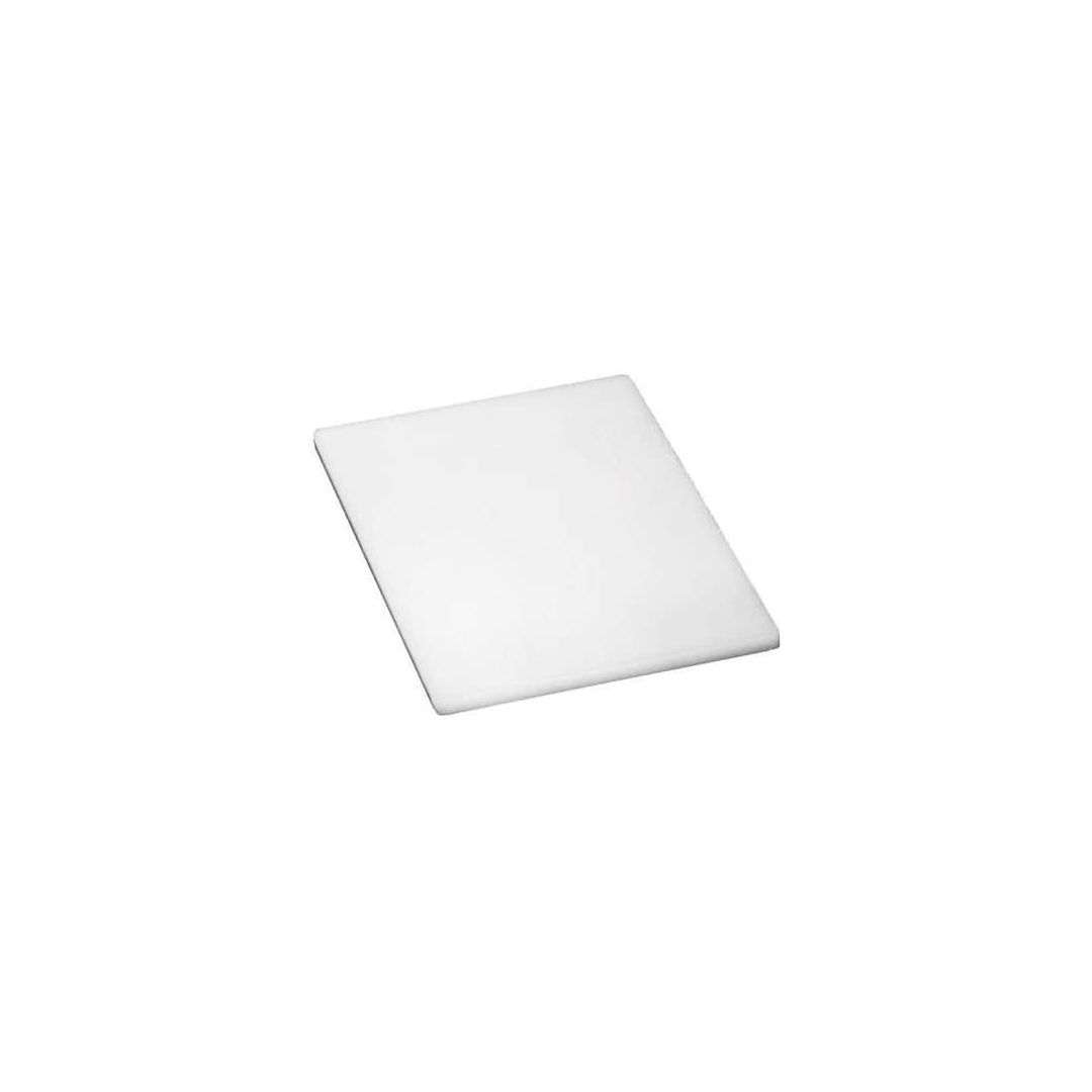 Planche à découper en polyéthylène 10" x 6" - Blanc