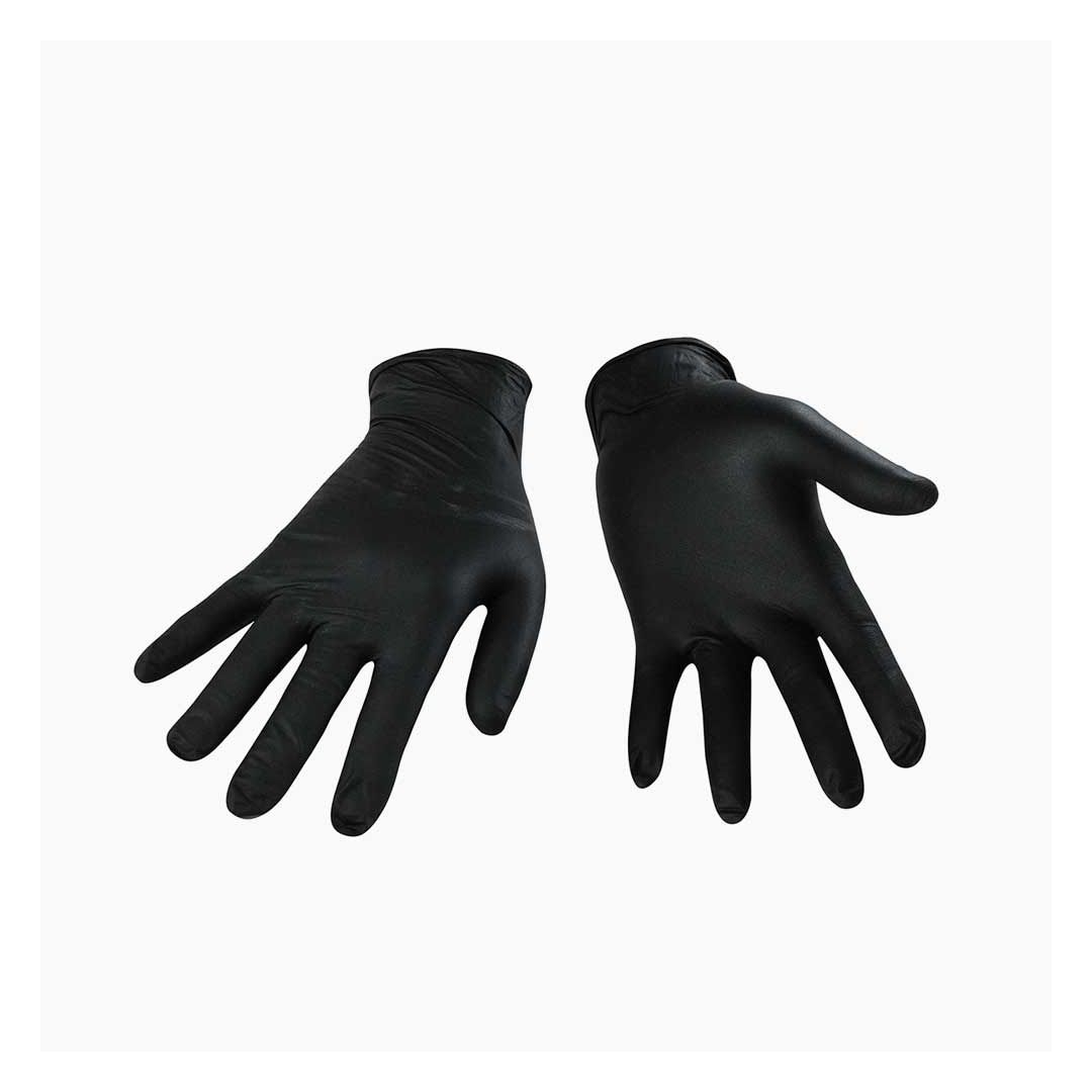 Disposable Black Nitrile Gloves - Large