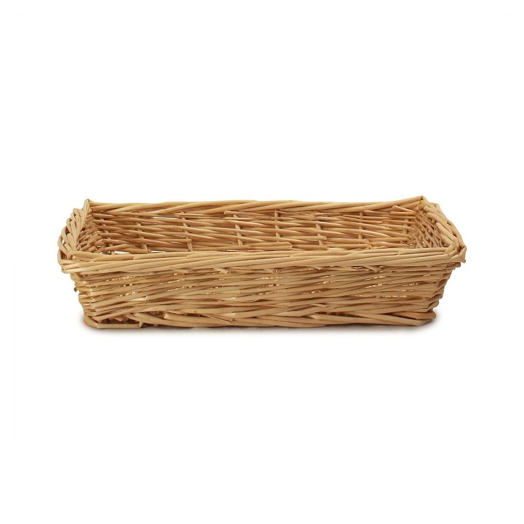 14.5" x 10.5" Rectangular Willow Basket - Natural