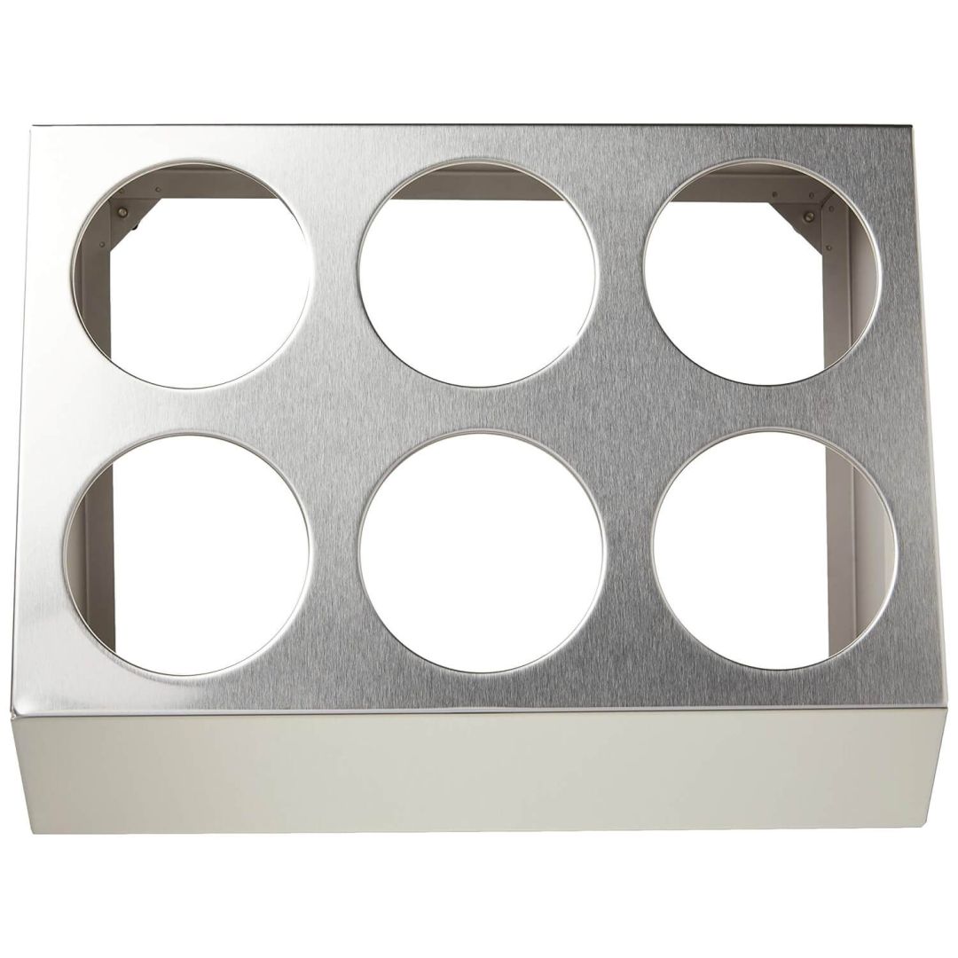 Stainless Steel Cutlery Cylinder Holder - 6 Hole