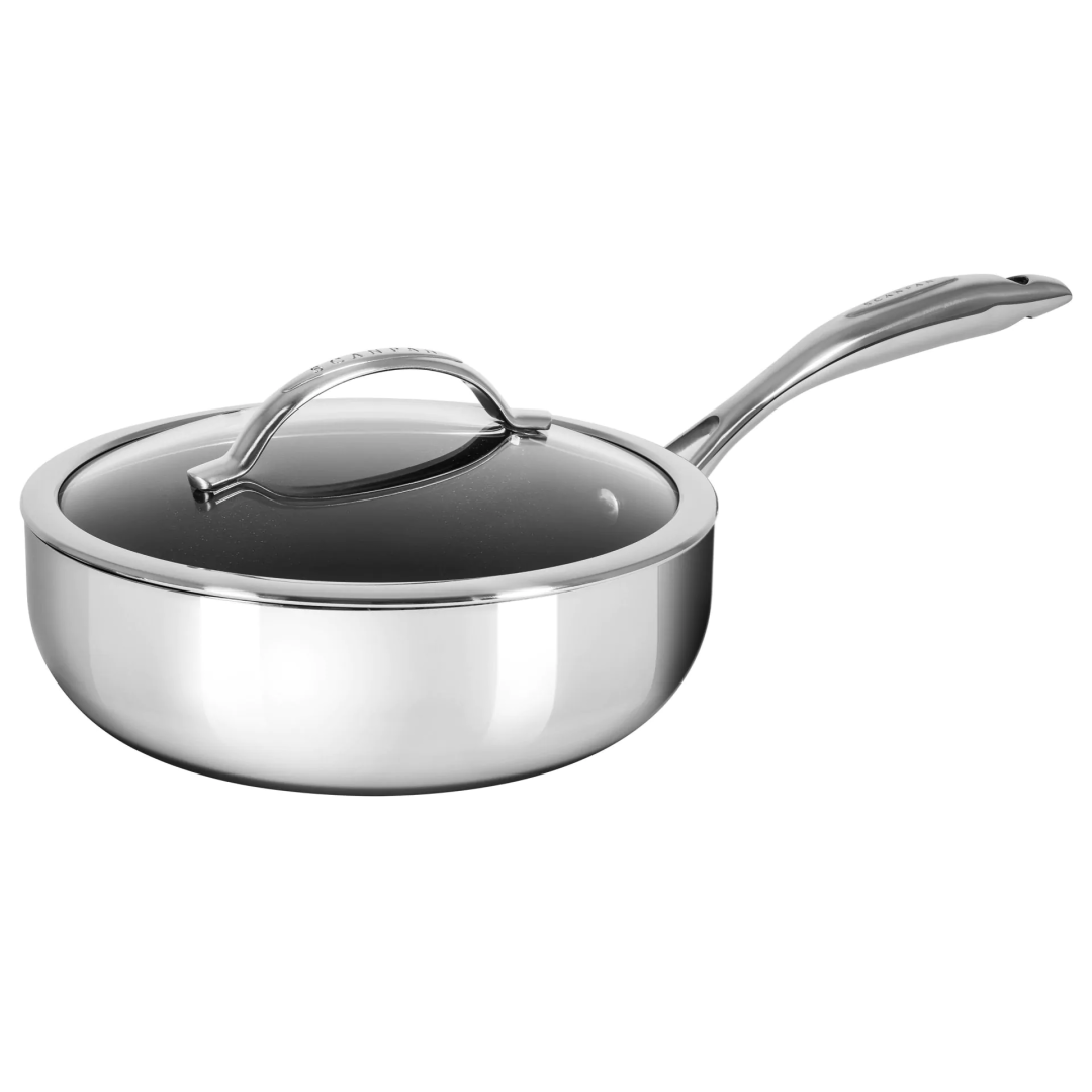 3.7 L Deep Stainless Steel Saute Pan with Lid - HaptIQ