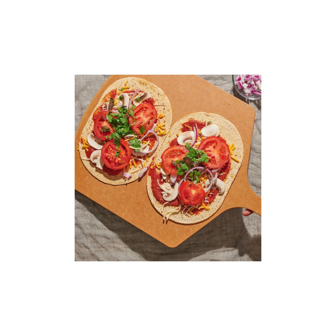 Palette à pizza en fibre de bois 21" x 13" - Naturel