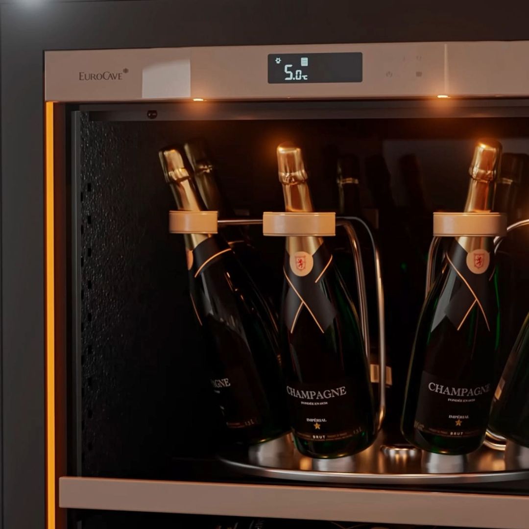 Champagne Cellar, 1 Temperature, 1 Full Glass Door - 75 Bottles