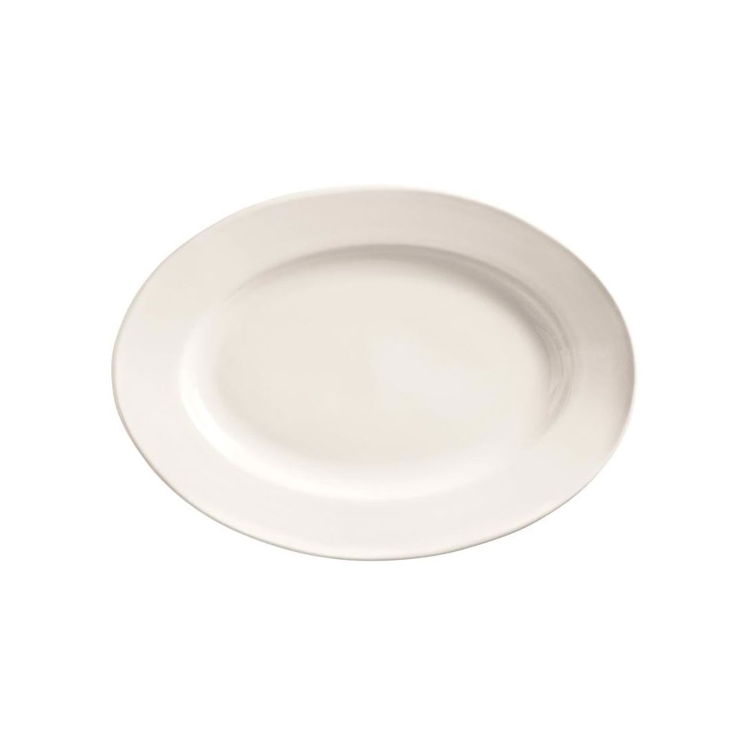 Assiette de service ovale 13,75" x 9,875" - Porcelana