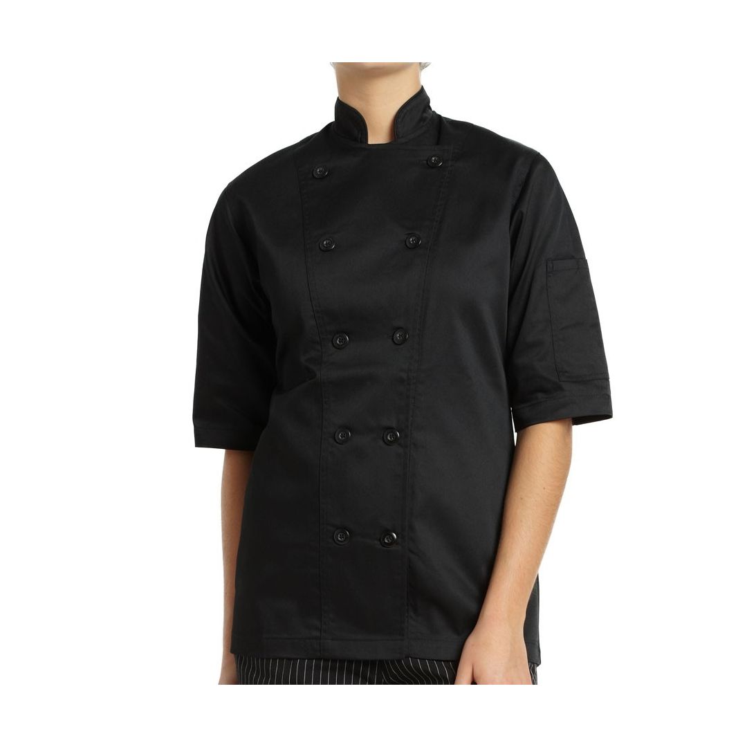 Miso Women's Small Chef Coat - Black