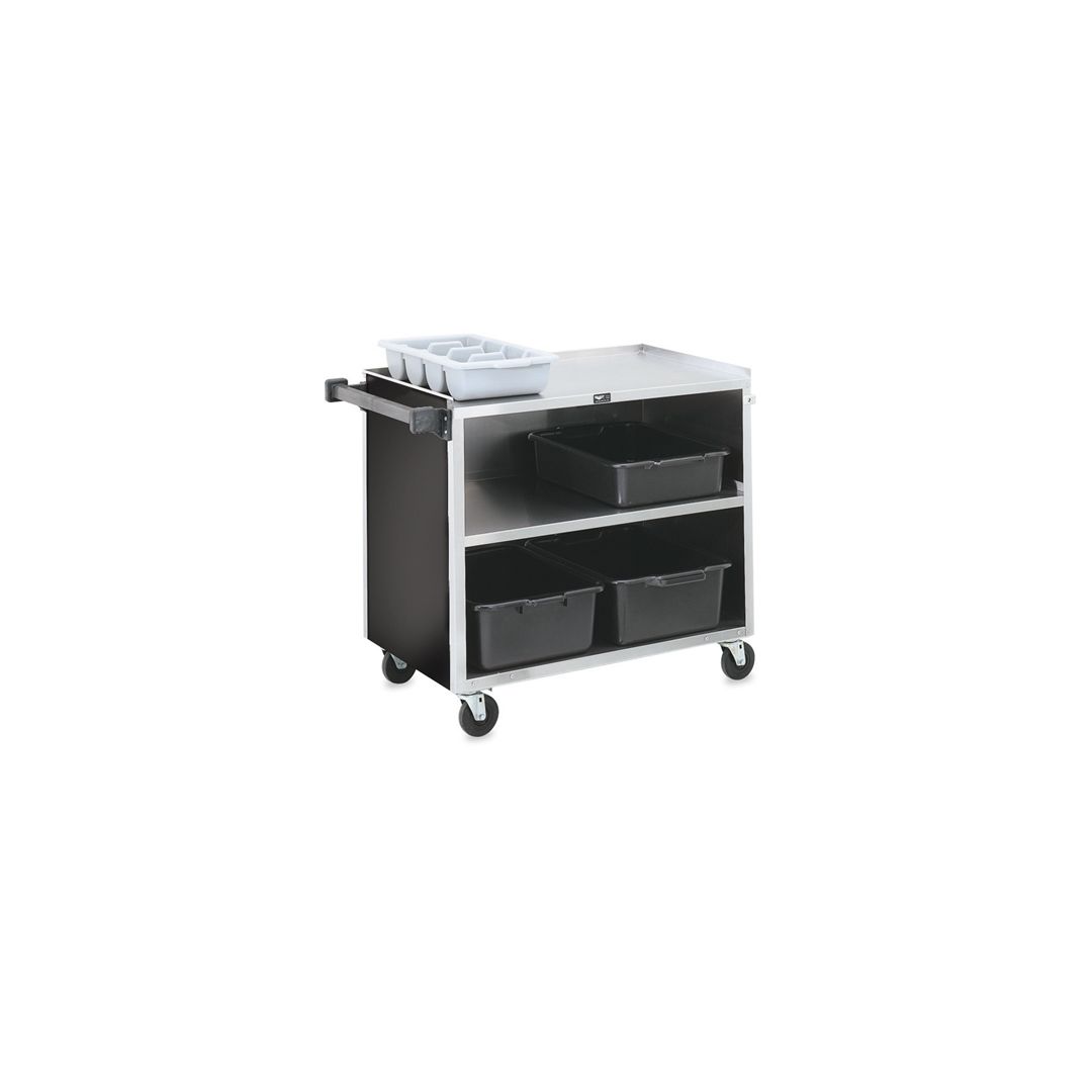 39.25" x 21" Stainless Steel Bussing Cart
