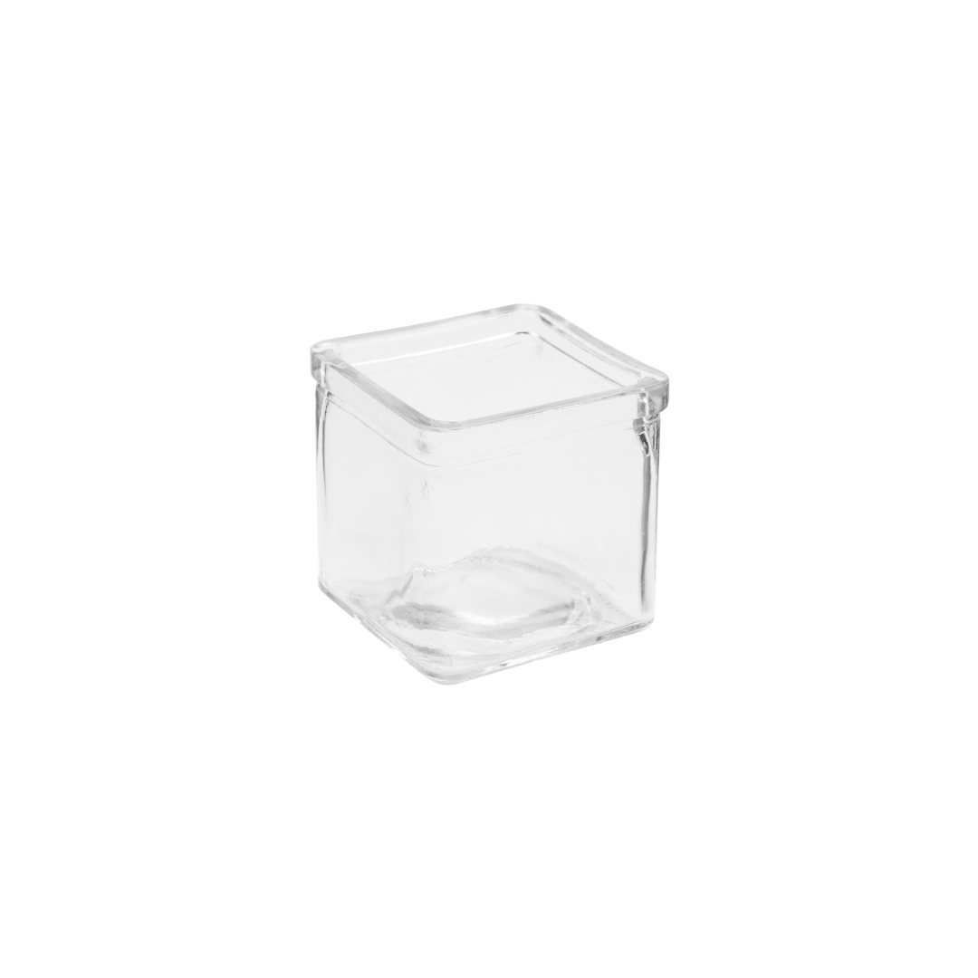 6 oz. Square Glass Condiment Jar