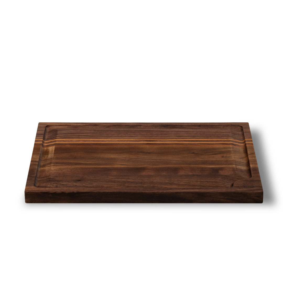 Small Cutting Board 15" x 11" x 1" - Brown Walnut