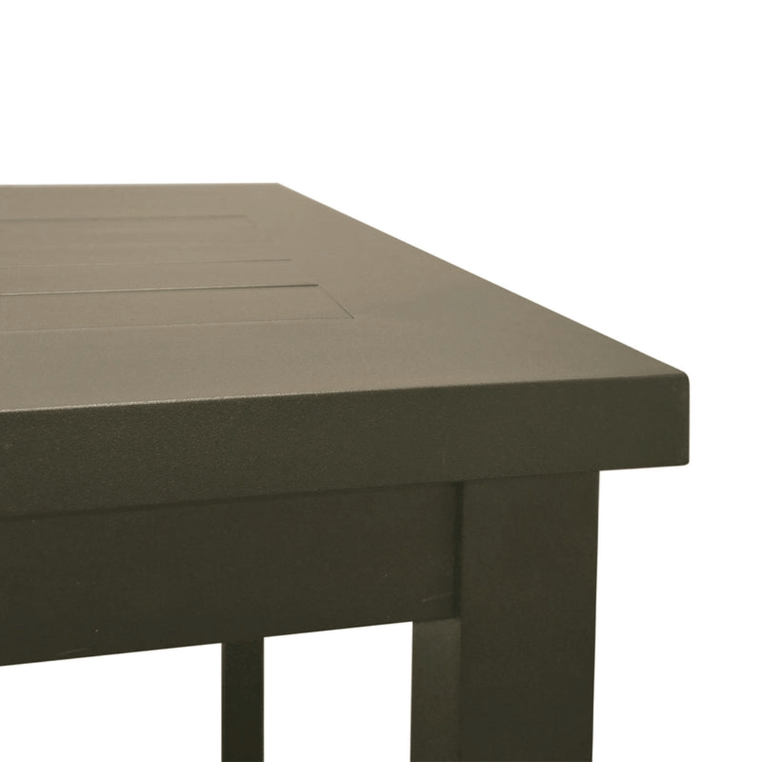Table carrée en aluminium hauteur bar Sigma 28" - Bronze Fusion