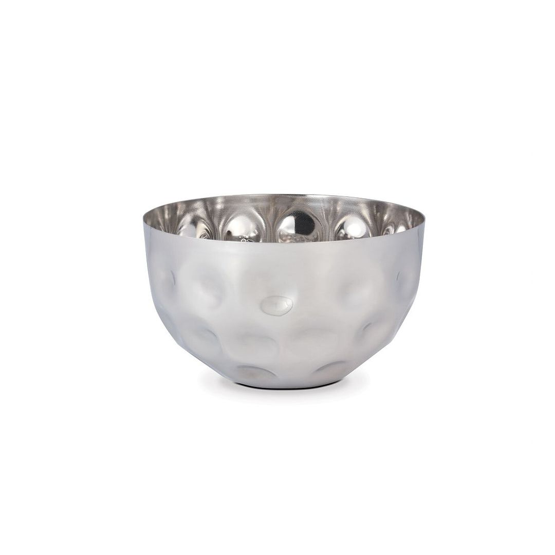 10" Hammered Stainless Steel Serving Bowl