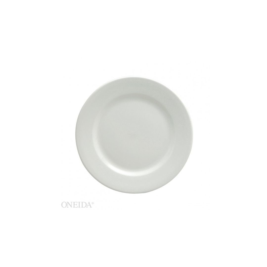 8.125" Round Plate - Bright White Ware