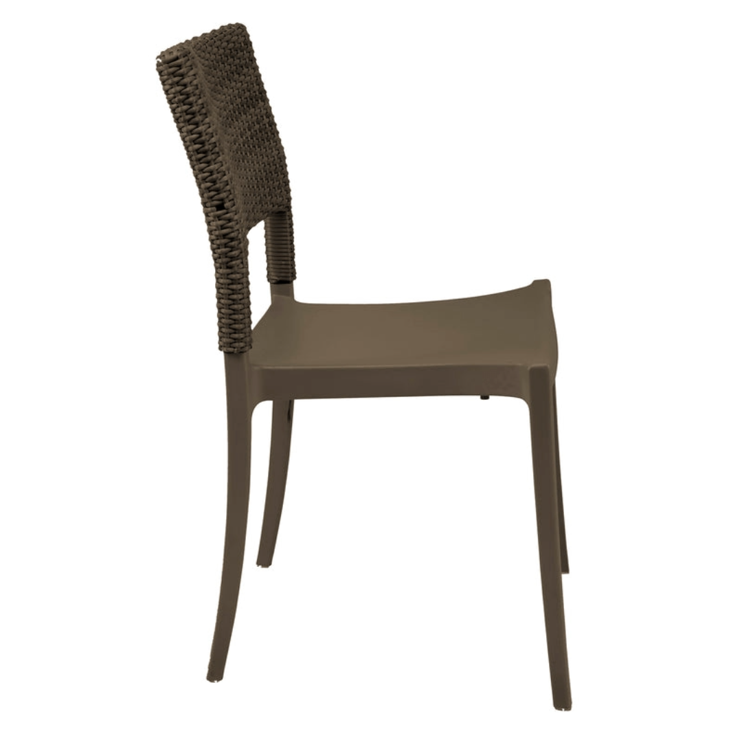 Chaise en résine Java - Bronze