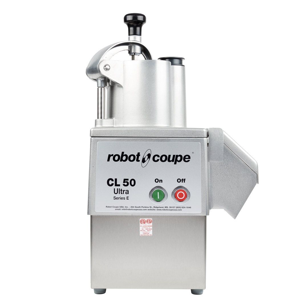 Robot de cuisine à alimentation continue avec base en acier inoxydable - 120 V / 1,5 HP